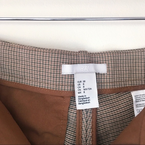 H&M Brown Professor Houndstooth Check Pantsuit - Picture 15 of 16